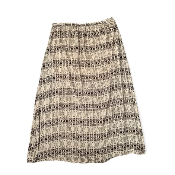 Umgee chiffon tan and brown maxi skirt - Picture 1 of 4